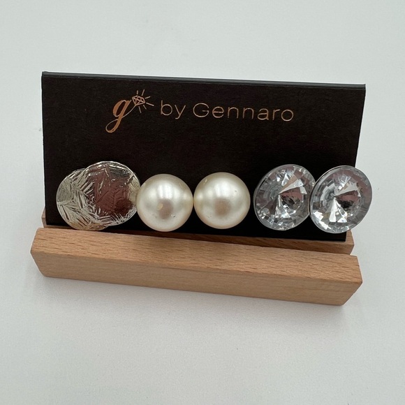 Gennaro 3 Pair Earrings Set NWT - Picture 3 of 5